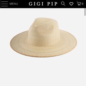 Never worn Gigi pip cove wide brim straw hat